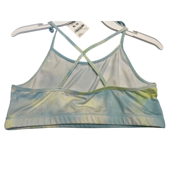 New Ideology Girls Layered-Look Active Tank Light Blue overlay Size 16 XL - Picture 7 of 8
